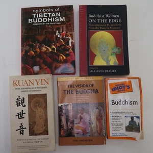 Buddha Buddhism Book Lot The Vision of The Buddha Tibetan On the Edge Kuanyin - Imagen 1 de 15