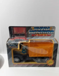 Vintage Muscle Machine Steel Reinforced Sand Gravel Dump Truck 1987 Hong Kong - Picture 1 of 14