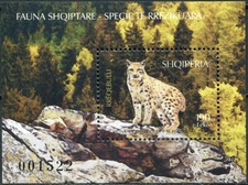 ALBANIA - 2017 - SOUVENIR SHEET MNH ** - Eurasian Lynx (Lynx lynx)