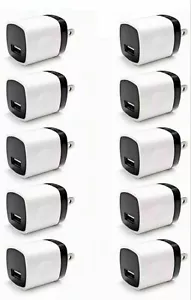 10x 1A Wall Charger USB Plug Home Power Adapter FOR Phone 5 6 7 Samsung Android - Picture 1 of 2
