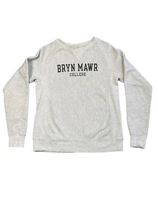 Bryn Mawr College PA Champion Reverse Weave Gray Sweatshirt VTG Fit Like SMALL - Picture 1 of 8