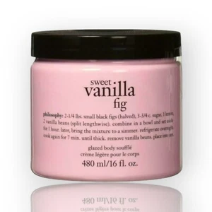 Philosophy Sweet Vanilla Fig Glazed body Souffle Lotion Cream 16 Fl No Seal - Picture 1 of 3