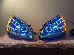 NEW!Toyota Crown Athlete GRS180 181 182 183 184 LED RING HID Headlight SET03-08 - Picture 1 of 12