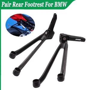 Rear Footrest Set Foot Pegs For BMW S1000R 13-16, S1000RR 2008-18, HP4 2013-2016 - Picture 1 of 12