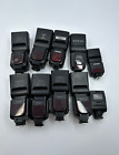 Job Lot of 10 Camera Flash | Not Tested  | Mix Models | AS-IS | Read Desc |