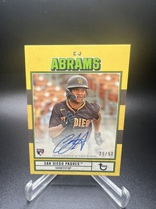 2022 Topps Brooklyn Collection - CJ Abrams Gold Parallel Auto /50 - Padres
