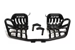 XFR Yamaha Banshee Pro Peg FOOT PEG Nerf bars HEEL GUARD PSE203-HGB GLOSS BLACK - Picture 1 of 5