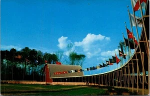 Postal FESTIVAL PARK Jamestown, Virginia VA State Flags - Imagen 1 de 2