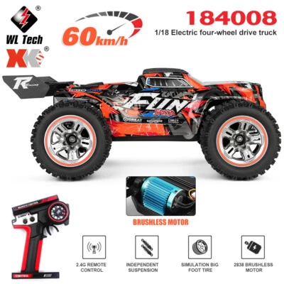 WLtoys XK 184008 RC Car 1/18 60KM/H 4WD Brushless 2.4G High Speed Off Road Truck - Image 1 of 4