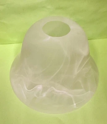 ANGELO 81000 BLANCO ESMERILADO REMOLINO LÁMPARA REPUESTO CRISTAL 4-1/4"H 7"D Foto 1 de 3