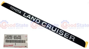 Genuine Toyota LandCruiser 80 Series HZJ Back Tailgate Door Badge Emblem Plate - Picture 1 of 2