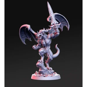1/32 56mm 3D Print Model Kit Demon Warrior Magic Guard Unpainted - Picture 1 of 1
