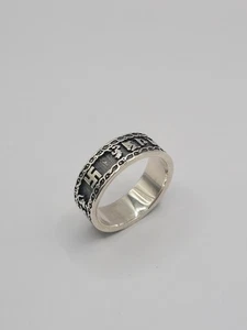8mm Breiter Ring aus 925 Silber für Damen Herren Silberring 65(20,6mm)Neu - Bild 1 von 8