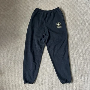 Port & Company U.S. Army Sweatpants Unisex L Black PT Athletic Training Outdoor - Picture 1 of 3