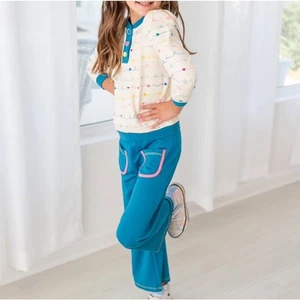NEW Finding Foxtale Girls Happy Day Pant Size 6 Blue Stretch Soft School $36 - Picture 1 of 8