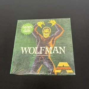 1969 Aurora Wolfman Glows In The Dark Factory Sealed Model Kit 450-150 - Picture 1 of 6