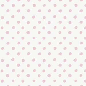 DRESSED & OBSESSED ~ Fashion Print ~ by Studio E ~ Pink Dots on Off White ~ BTY - Picture 1 of 1