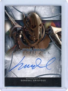 2024 Topps Star Wars Masterwork GENERAL GRIEVOUS Auto (Matthew Wood) ON CARD - Picture 1 of 2