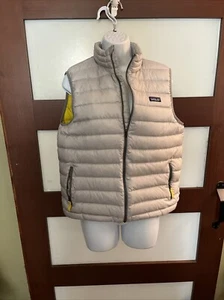 Kids Patagonia Gray & Yellow Puffer Vest Size XXL (16-18) - Picture 1 of 10