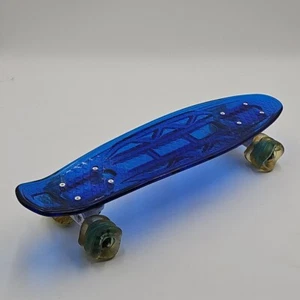 Kazam Shark Wheel Skateboard BLUE Mini Youth Junior Excellent Used Condition  - Picture 1 of 10