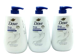 Dove Deep Moisture Duschgel, 30,6 flüssige Unzen, Menge 3 Pump Top Flaschen, kostenloser Versand - Bild 1 von 3