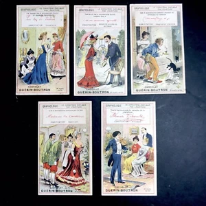 5 Chromos Chocolat Guérin Boutron La Graphologie - Foto 1 di 2