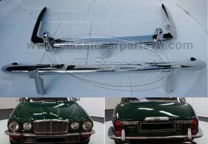Jaguar XJ6 Series 2 (1973-1979) bumpers by stainless steel New set - Picture 1 of 7