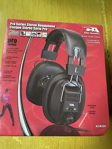 Cyber Acoustics Pro Series Stereo Headphones with Volume Control - ACM-500 - Picture 1 of 4
