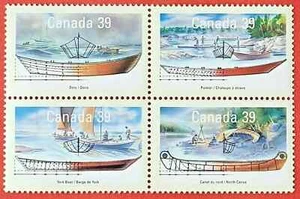 Canada Stamp #1269a (1266-1269) "Small Craft 2" se-tenant BLK4 MNH 1990 - Picture 1 of 1