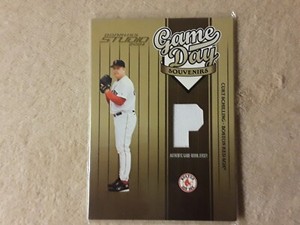 Curt Schilling 2004 Donruss Studio Game Day Souvenirs Position Card#GD-13 /#39