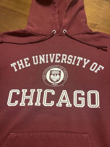 University Of Chicago Pullover Hoodie Sweatshirt Size Small Cover