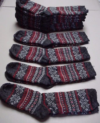 Calcetines para mujer Burlington mezcla de lana merino 10 pares talla mediana gris #199G nuevos sin etiquetas Foto 1 de 2