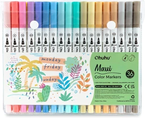 Markers for Adult Coloring Books No bleeding 36 Colors Pastel Coloring Markers W - Picture 1 of 12