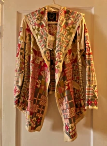 Johnny Was Hoodie Duster Cardigan Wrap Jacket NWT Small - Picture 1 of 4