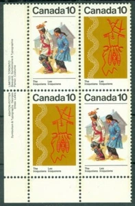 1976 Iroquoian Indians, costumes, Thunder God symbol, Canada, Mi. 637, MNH - Picture 1 of 1