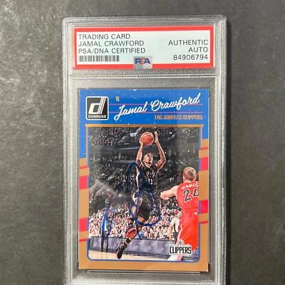 2016-17 Panini Donruss #28 Jamal Crawford Signed Card AUTO PSA Slabbed Clippers - Image 1 of 2
