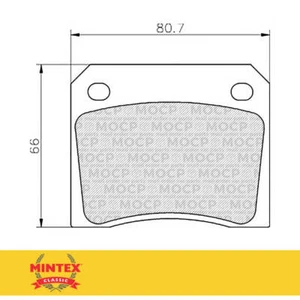 Almohadillas de disco clásicas Mintex MGB521C - Imagen 1 de 1