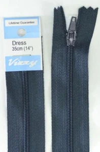 Vizzy Dress Zip, 35cm Colour 59 FRENCH NAVY, A Quality Brand Name Zipper - Picture 1 of 1