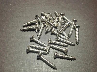 25 piezas NORS #10 x 1" con 8 phillips ovalados niquelados adornos tornillos Ford Foto 1 de 4