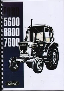 Ford 5600/6600/7600 1977 tractor con cabina de seguridad libro de instrucciones del operador - Imagen 1 de 1