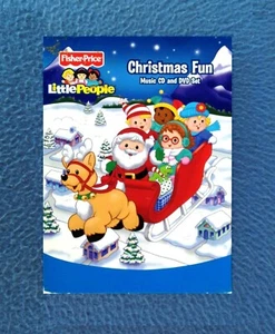 DVD CHRISTMAS FUN MUSIC CD AND DVD SET FISHER PRICE LITTLE PEOPLE - Imagen 1 de 3