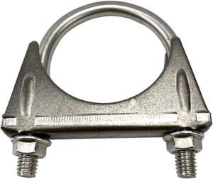 Heavy Duty 2.25" Exhaust U-Bolt Clamp 2 1/4 Inch Stainless Exhaust Clamp - Picture 1 of 1
