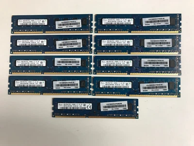 LENOVO 03T6566 4GB 2RX8 PC3-12800U DESKTOP RAM SK HYNIX HMT351U6EFR8C-PB QTY 10 - Image 1 of 3