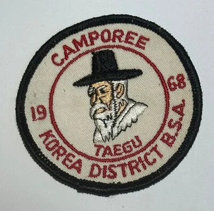 Korea District Taegu Camporee 1968  Patch Boy Scout TK4 - Picture 1 of 1