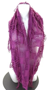 MC OASIS FRANSEN ROSA INFINITY 100% POLYESTER SCHAL - Bild 1 von 3