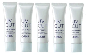 ORBIS UV CUT Sunscreen on face moist (cream formulation) 35g SPF34 PA+++  x5pcs! - Picture 1 of 3