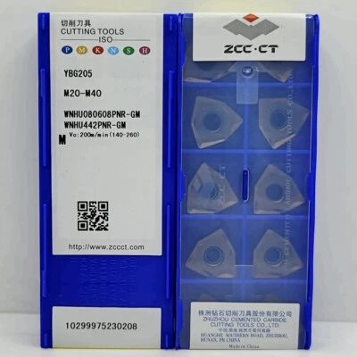 10pcs WNHU080608PNR-GM YBG205 WNHU442 ZCC.CT CNC blade Carbide Inserts Original - Image 1 of 4