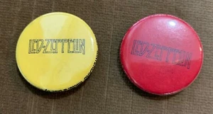 Vintage Led Zeppelin gelb und rot Winterland Pins, Button Anstecker  - Bild 1 von 3