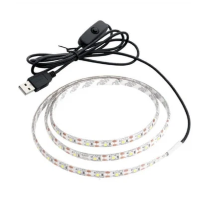 5V USB Led Strip Light SMD 2835 50cm 1M 2M 3M 4M 5M White/Warm White/Red/Blue/Gr - Image 1 of 4