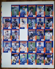 Vintage 1990 Play II Columbia Mets Postcard Set Uncut Sheet